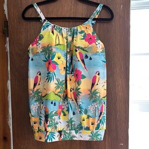Lane Bryant Yellow and Green Swim Camisole